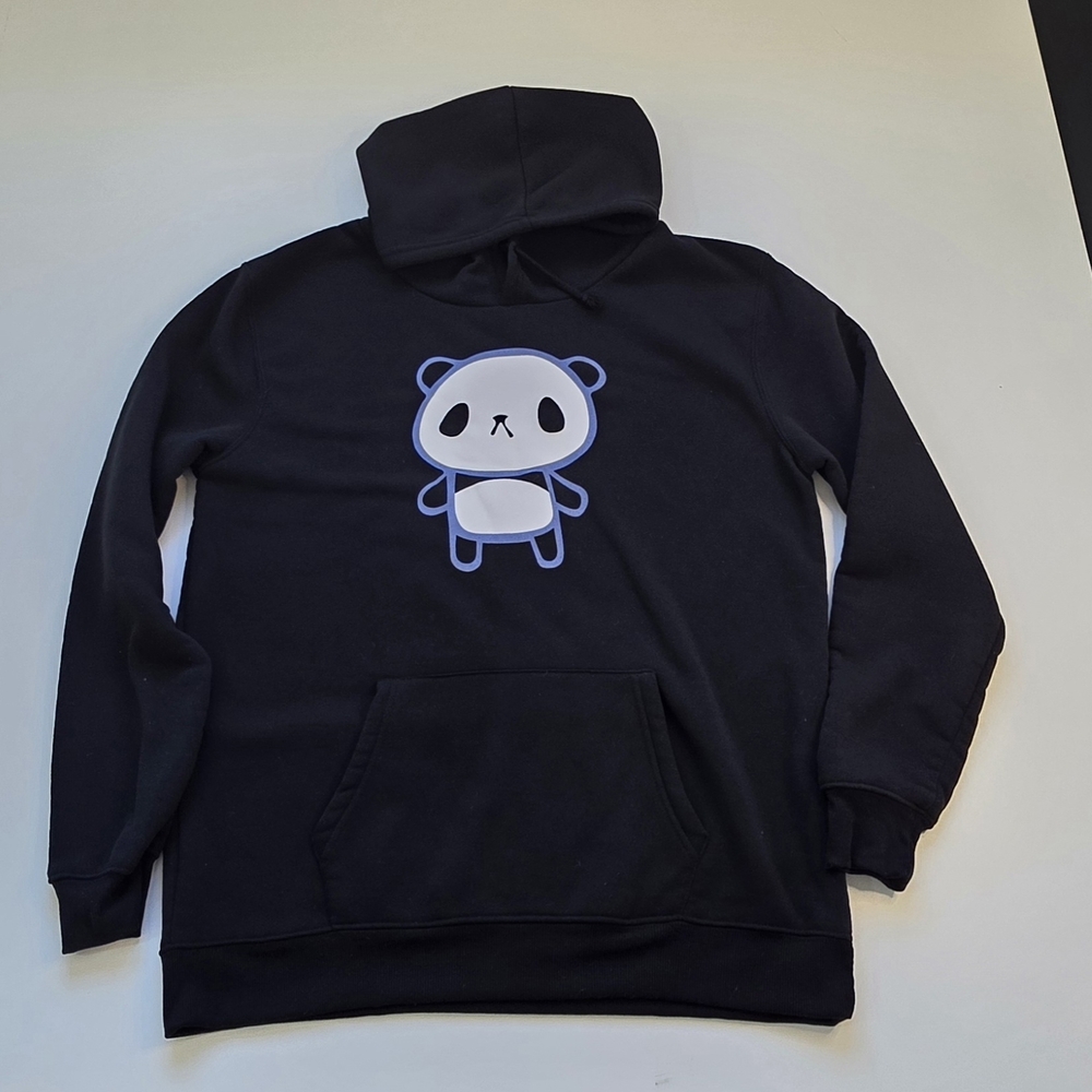 Fay Black Hoodie with Panda Graphic